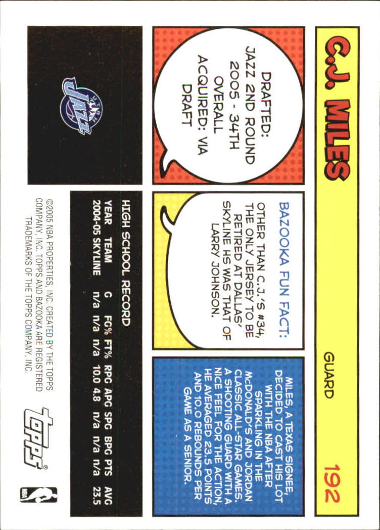 B6670- 2005-06 Bazooka Bk Card #s 1-220 +Inserts -You Pick- 15+ FREE US SHIP - Picture 381 of 441
