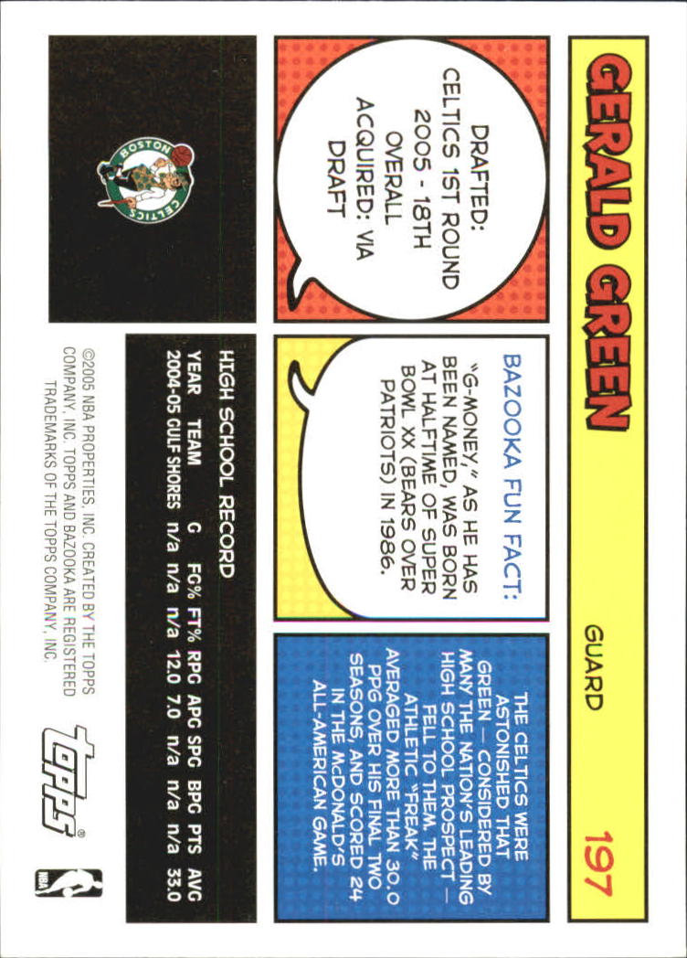 B6670- 2005-06 Bazooka Bk Card #s 1-220 +Inserts -You Pick- 15+ FREE US SHIP - Picture 389 of 441