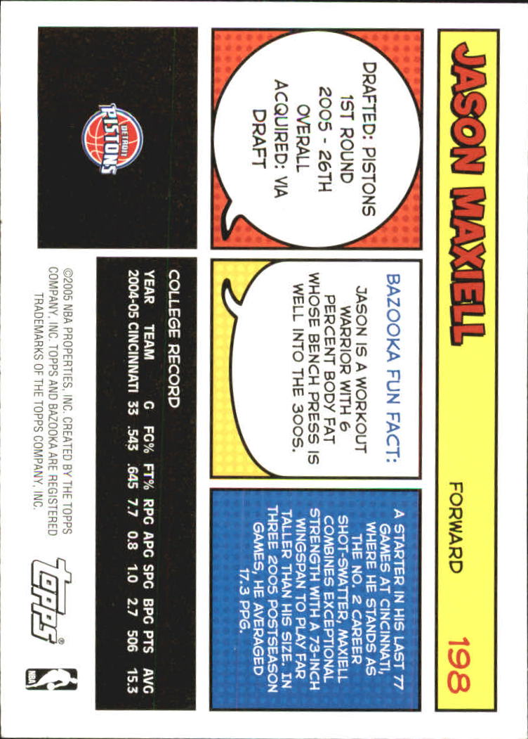 B6670- 2005-06 Bazooka Bk Card #s 1-220 +Inserts -You Pick- 15+ FREE US SHIP - Picture 391 of 441