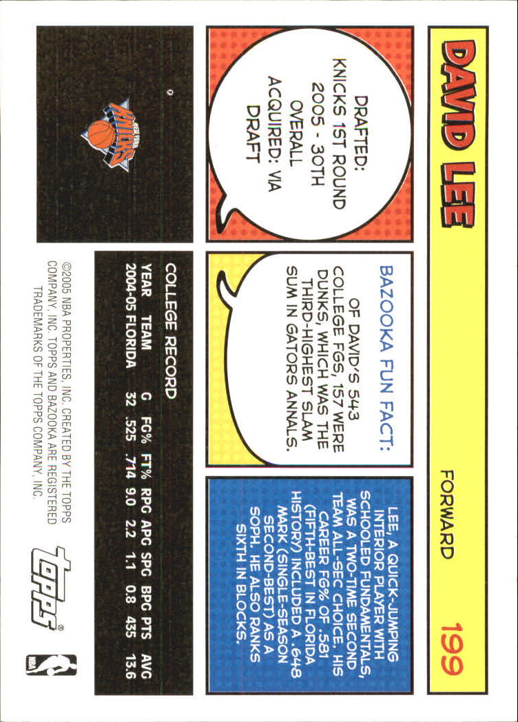 B6670- 2005-06 Bazooka Bk Card #s 1-220 +Inserts -You Pick- 15+ FREE US SHIP - Picture 393 of 441