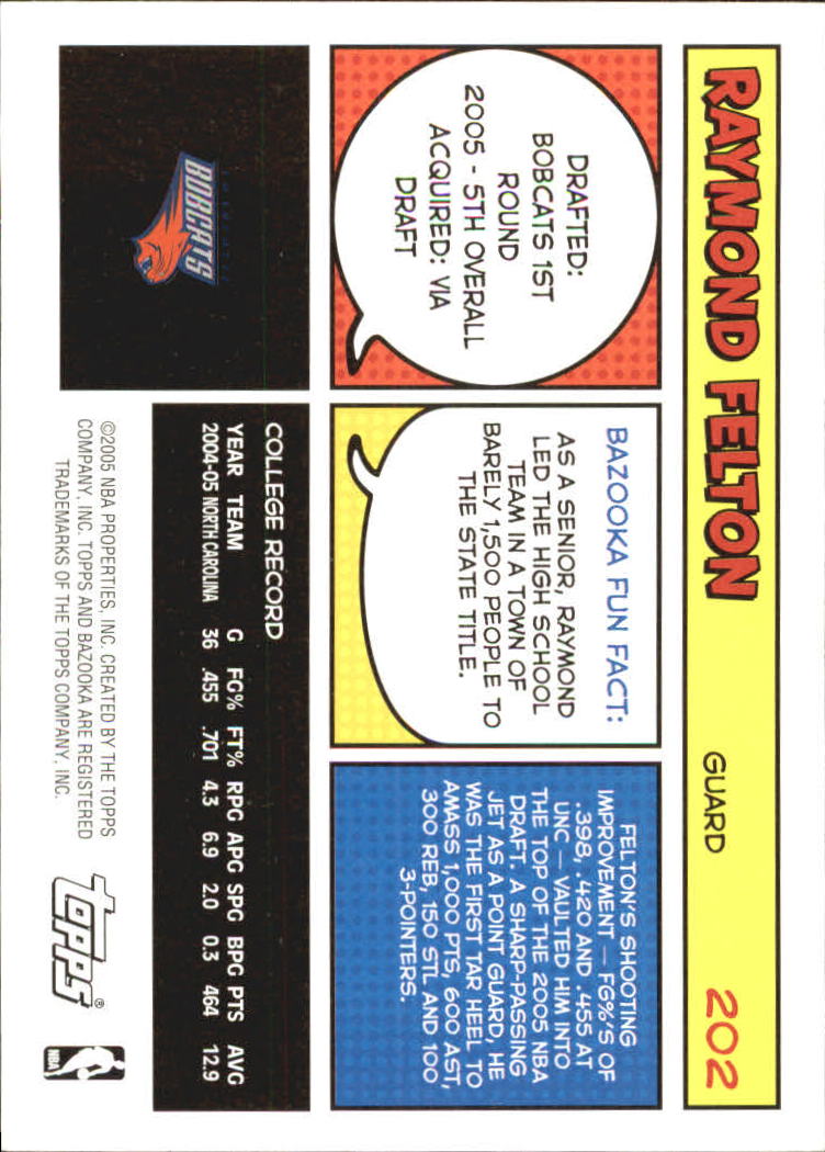 B6670- 2005-06 Bazooka Bk Card #s 1-220 +Inserts -You Pick- 15+ FREE US SHIP - Picture 399 of 441