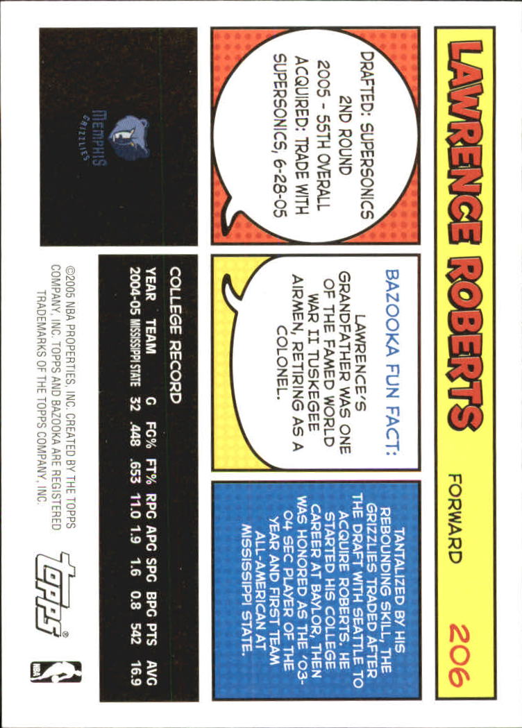 B6670- 2005-06 Bazooka Bk Card #s 1-220 +Inserts -You Pick- 15+ FREE US SHIP - Picture 407 of 441