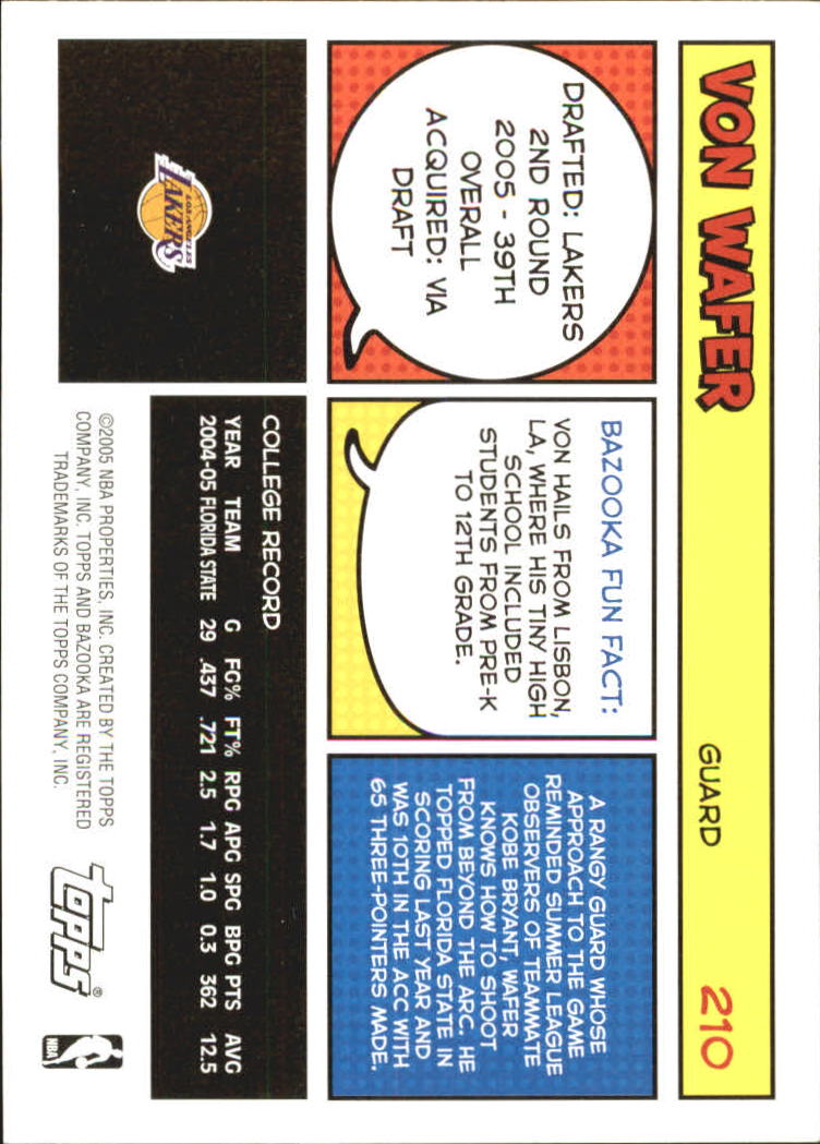 B6670- 2005-06 Bazooka Bk Card #s 1-220 +Inserts -You Pick- 15+ FREE US SHIP - Picture 415 of 441