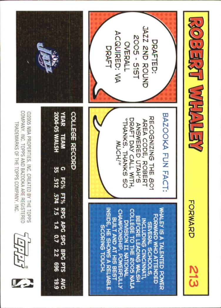 B6670- 2005-06 Bazooka Bk Card #s 1-220 +Inserts -You Pick- 15+ FREE US SHIP - Picture 421 of 441