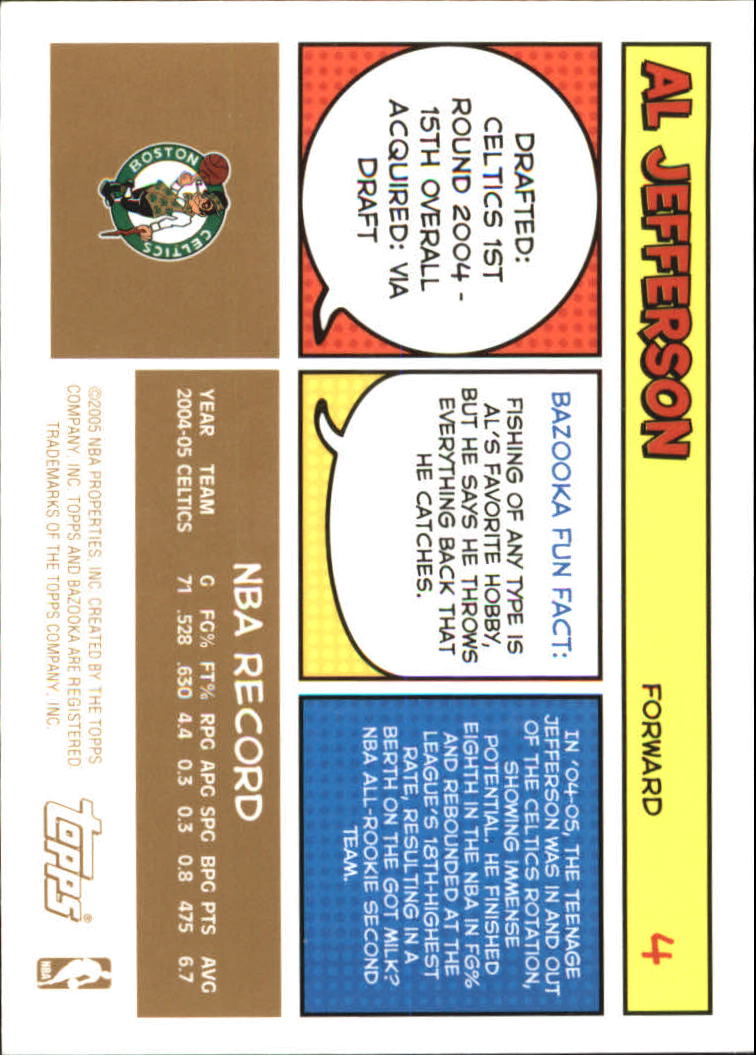 B6670- 2005-06 Bazooka Gold Basketball Cards 1-220 -You Pick- 15+ FREE US SHIP - Picture 9 of 409