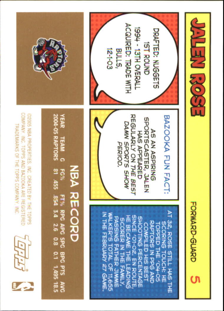 B6670- 2005-06 Bazooka Gold Basketball Cards 1-220 -You Pick- 15+ FREE US SHIP - Picture 11 of 409