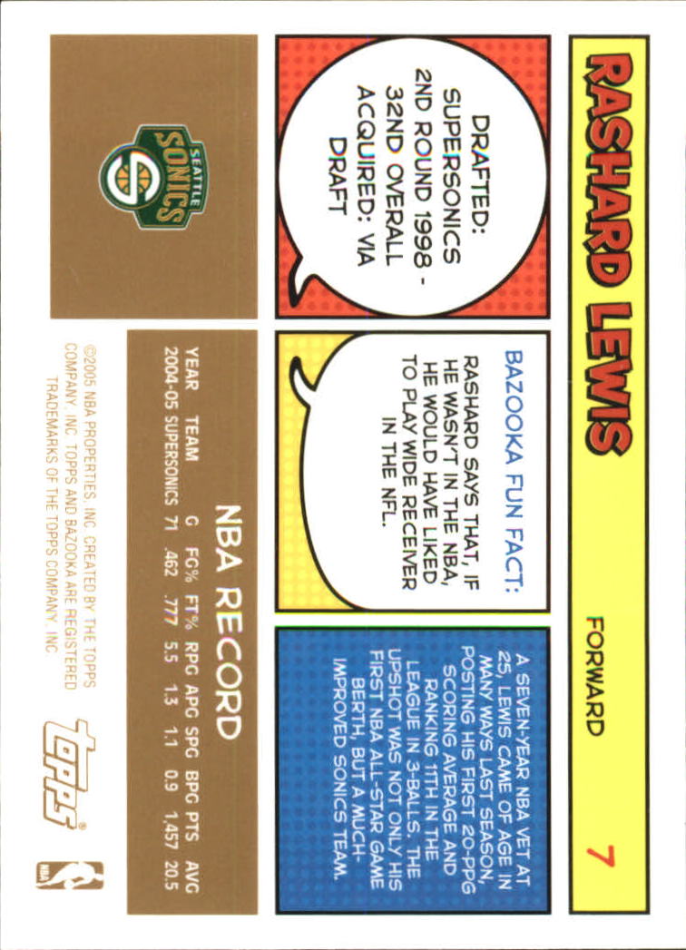 B6670- 2005-06 Bazooka Gold Basketball Cards 1-220 -You Pick- 15+ FREE US SHIP - Picture 15 of 409