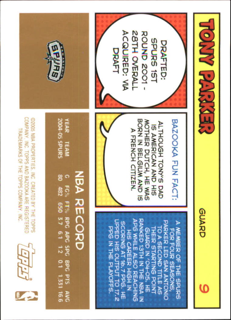 B6670- 2005-06 Bazooka Gold Basketball Cards 1-220 -You Pick- 15+ FREE US SHIP - Picture 19 of 409