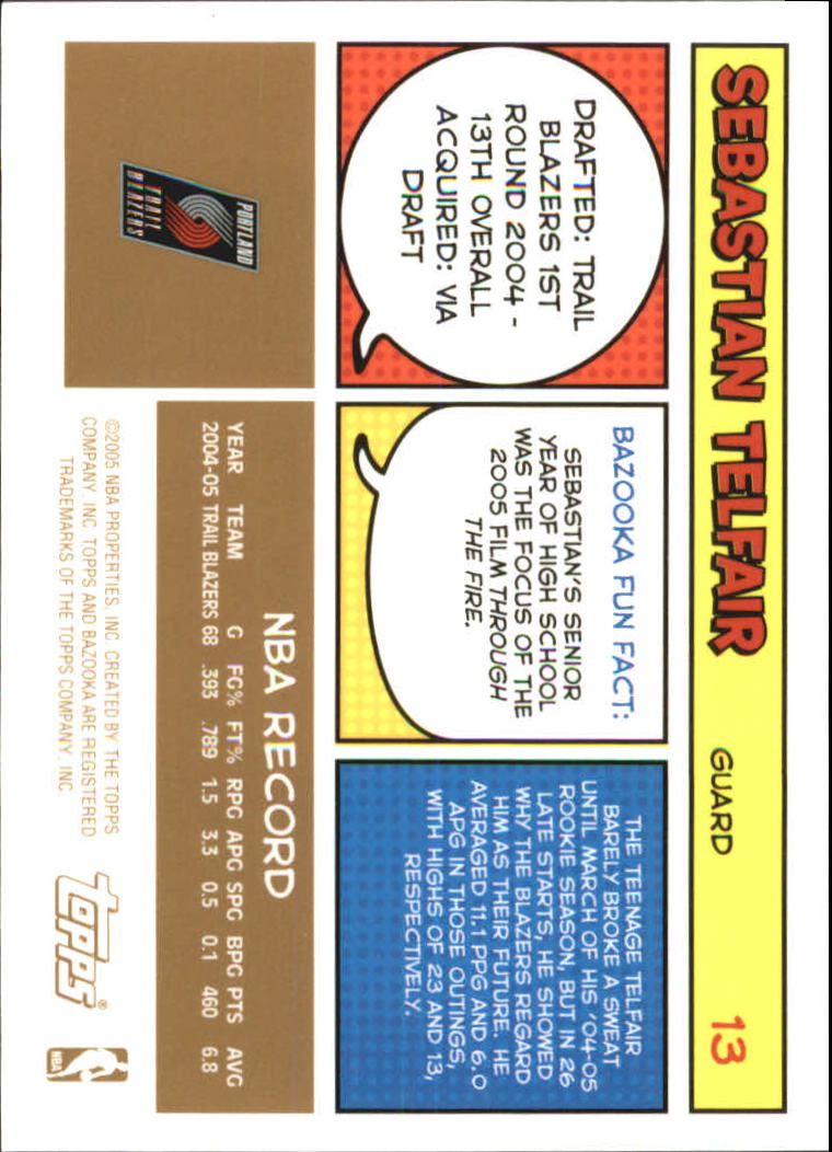 B6670- 2005-06 Bazooka Gold Basketball Cards 1-220 -You Pick- 15+ FREE US SHIP - Picture 27 of 409