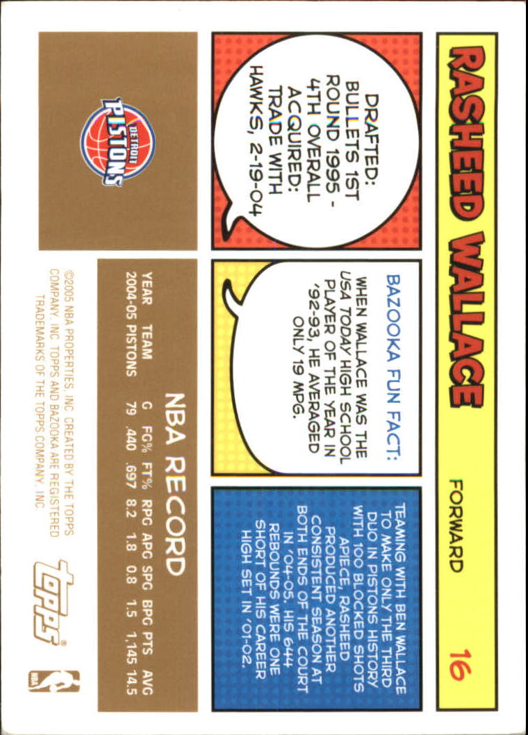 B6670- 2005-06 Bazooka Gold Basketball Cards 1-220 -You Pick- 15+ FREE US SHIP - Picture 33 of 409