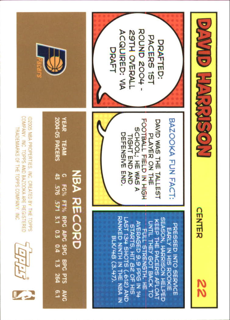 B6670- 2005-06 Bazooka Gold Basketball Cards 1-220 -You Pick- 15+ FREE US SHIP - Picture 45 of 409