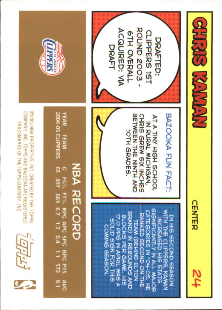B6670- 2005-06 Bazooka Gold Basketball Cards 1-220 -You Pick- 15+ FREE US SHIP - Picture 49 of 409