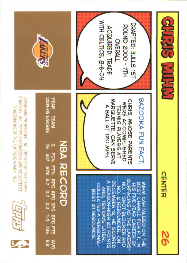 B6670- 2005-06 Bazooka Gold Basketball Cards 1-220 -You Pick- 15+ FREE US SHIP - Picture 53 of 409