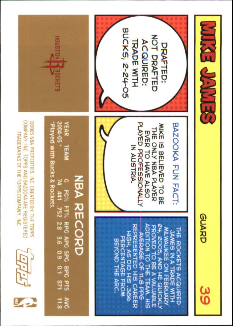 B6670- 2005-06 Bazooka Gold Basketball Cards 1-220 -You Pick- 15+ FREE US SHIP - Picture 77 of 409