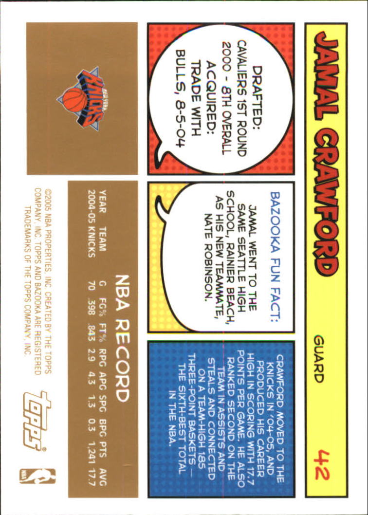 B6670- 2005-06 Bazooka Gold Basketball Cards 1-220 -You Pick- 15+ FREE US SHIP - Picture 81 of 409