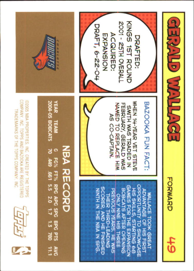 B6670- 2005-06 Bazooka Gold Basketball Cards 1-220 -You Pick- 15+ FREE US SHIP - Picture 93 of 409