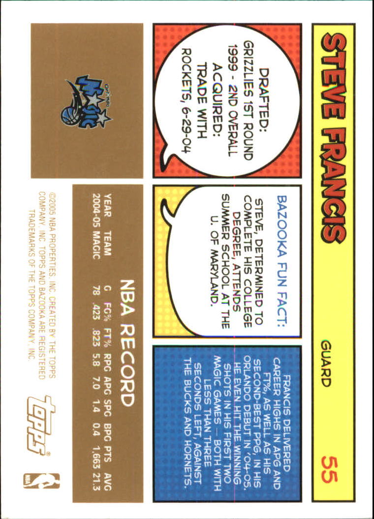 B6670- 2005-06 Bazooka Gold Basketball Cards 1-220 -You Pick- 15+ FREE US SHIP - Picture 103 of 409