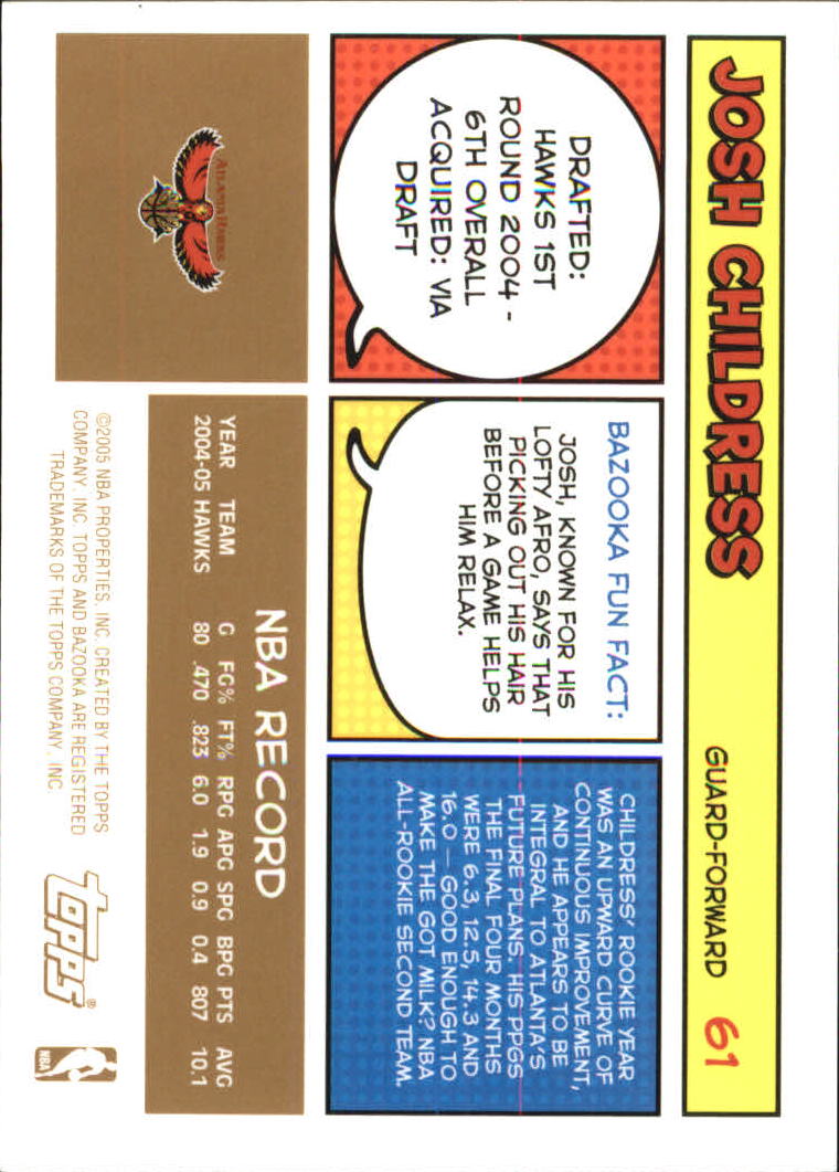 B6670- 2005-06 Bazooka Gold Basketball Cards 1-220 -You Pick- 15+ FREE US SHIP - Picture 115 of 409