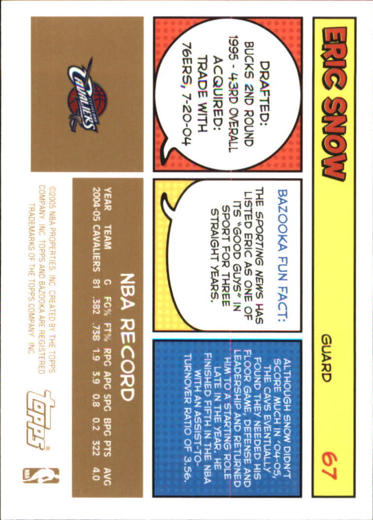 B6670- 2005-06 Bazooka Gold Basketball Cards 1-220 -You Pick- 15+ FREE US SHIP - Picture 125 of 409