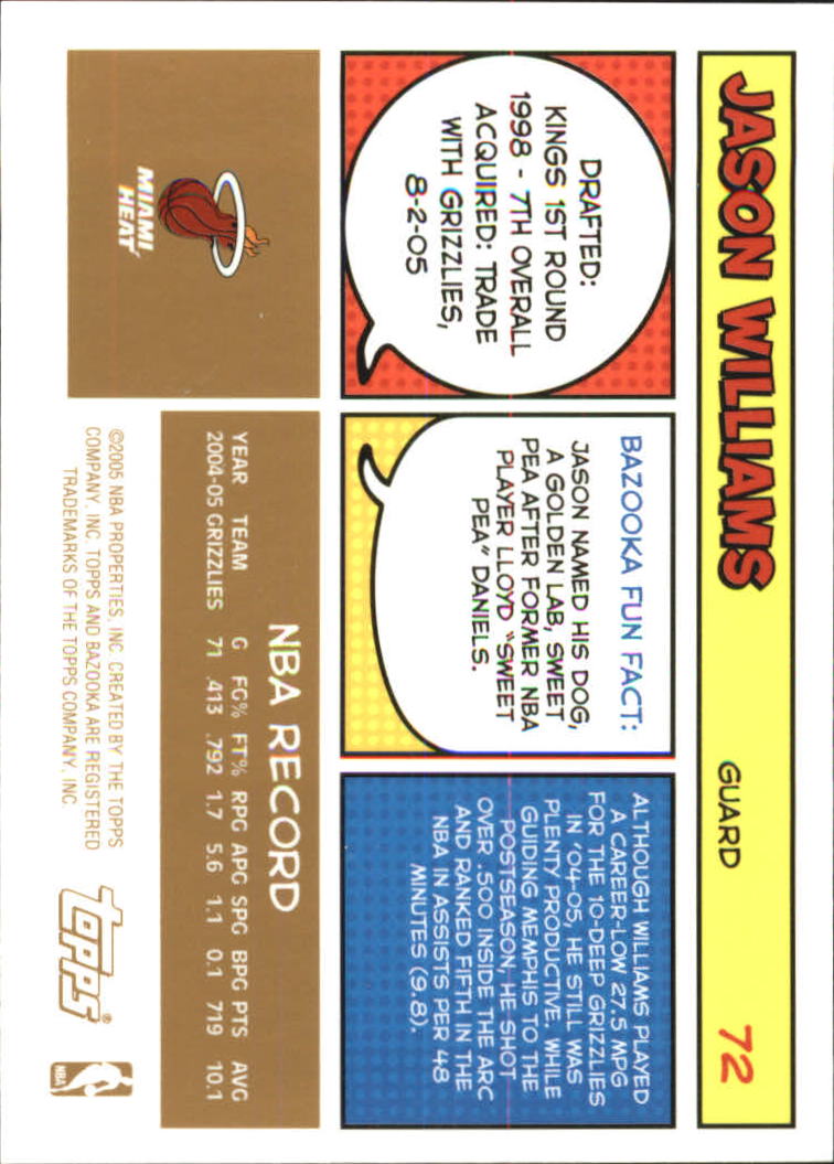 B6670- 2005-06 Bazooka Gold Basketball Cards 1-220 -You Pick- 15+ FREE US SHIP - Picture 135 of 409
