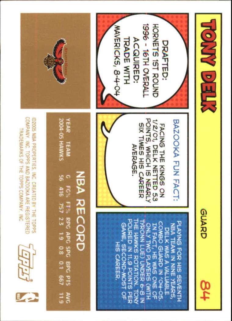 B6670- 2005-06 Bazooka Gold Basketball Cards 1-220 -You Pick- 15+ FREE US SHIP - Picture 157 of 409
