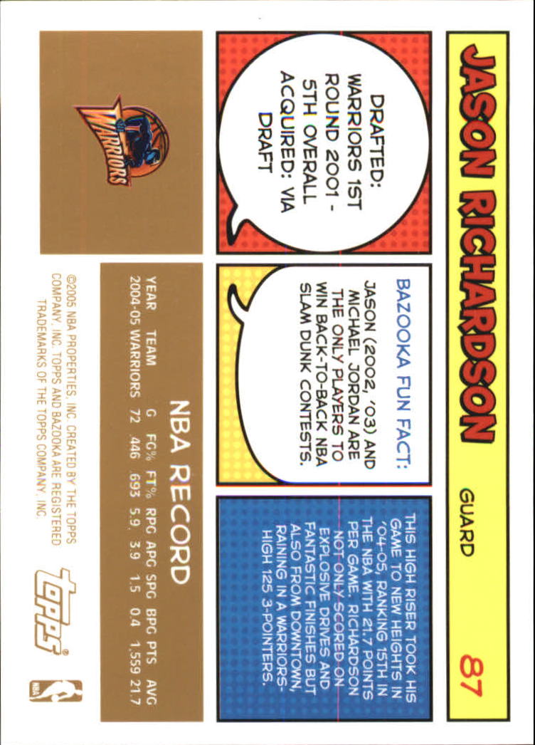 B6670- 2005-06 Bazooka Gold Basketball Cards 1-220 -You Pick- 15+ FREE US SHIP - Picture 163 of 409