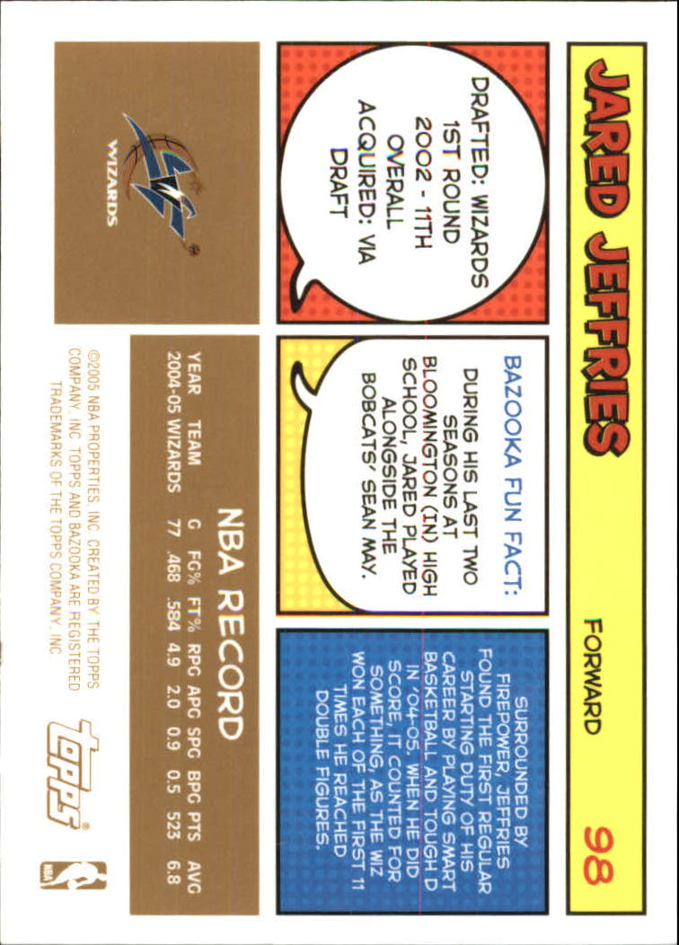 B6670- 2005-06 Bazooka Gold Basketball Cards 1-220 -You Pick- 15+ FREE US SHIP - Picture 183 of 409