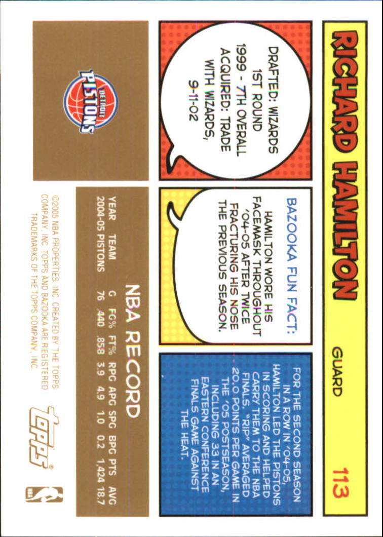 B6670- 2005-06 Bazooka Gold Basketball Cards 1-220 -You Pick- 15+ FREE US SHIP - Picture 211 of 409