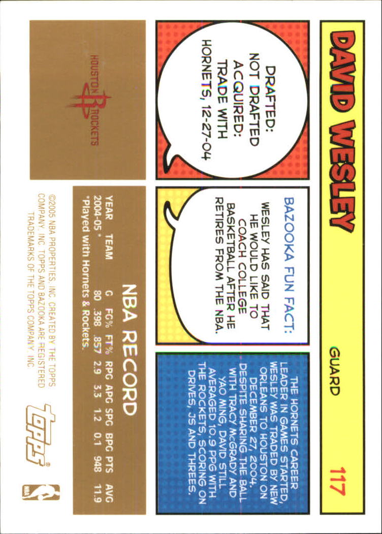 B6670- 2005-06 Bazooka Gold Basketball Cards 1-220 -You Pick- 15+ FREE US SHIP - Picture 217 of 409
