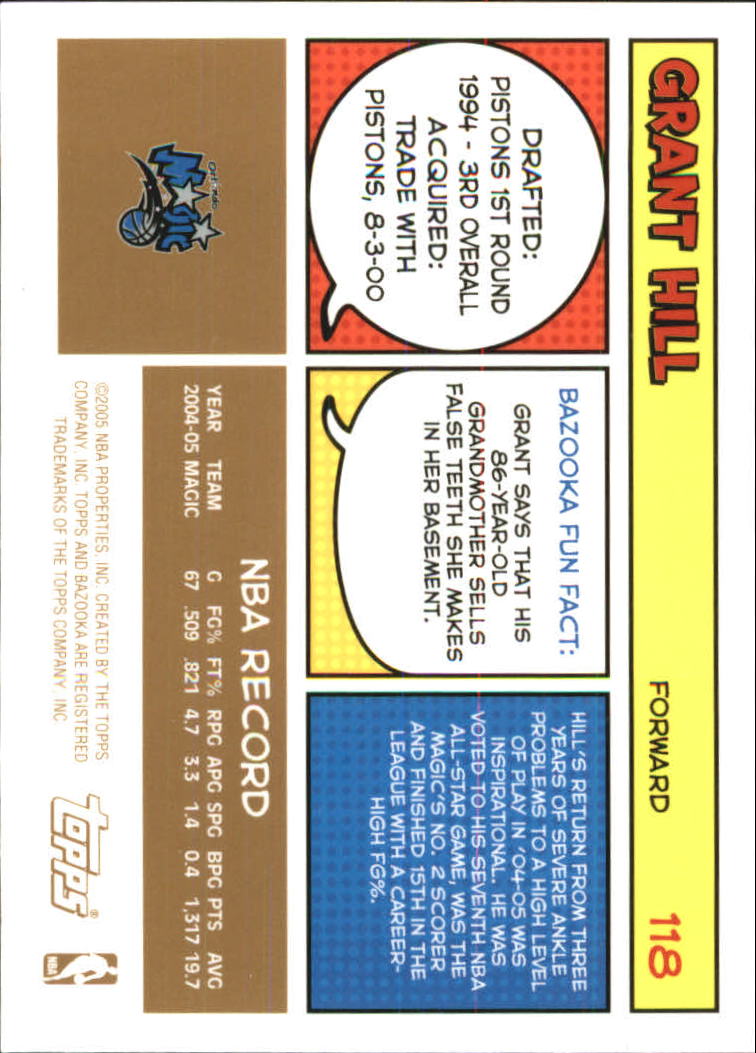 B6670- 2005-06 Bazooka Gold Basketball Cards 1-220 -You Pick- 15+ FREE US SHIP - Picture 219 of 409