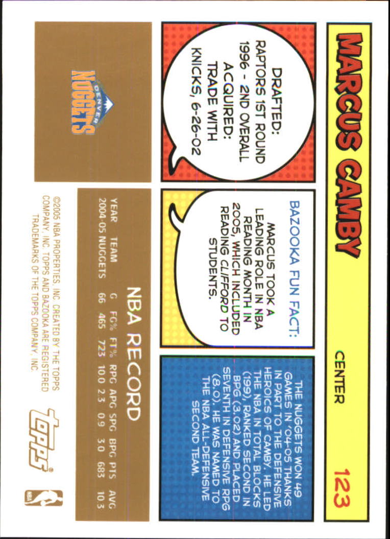 B6670- 2005-06 Bazooka Gold Basketball Cards 1-220 -You Pick- 15+ FREE US SHIP - Picture 229 of 409