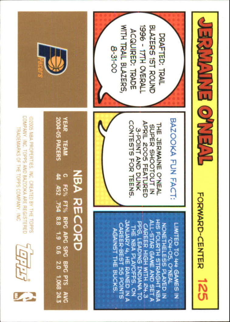 B6670- 2005-06 Bazooka Gold Basketball Cards 1-220 -You Pick- 15+ FREE US SHIP - Picture 233 of 409