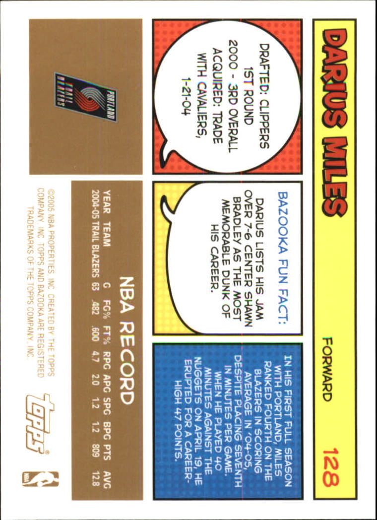 B6670- 2005-06 Bazooka Gold Basketball Cards 1-220 -You Pick- 15+ FREE US SHIP - Picture 237 of 409