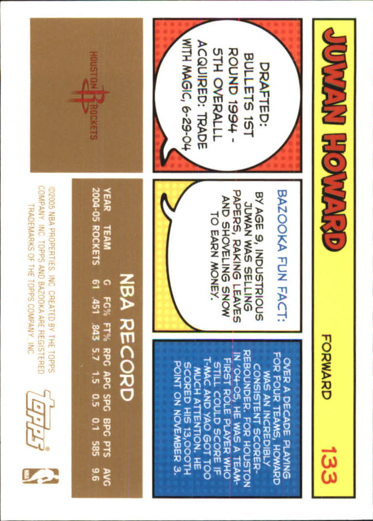 B6670- 2005-06 Bazooka Gold Basketball Cards 1-220 -You Pick- 15+ FREE US SHIP - Picture 247 of 409