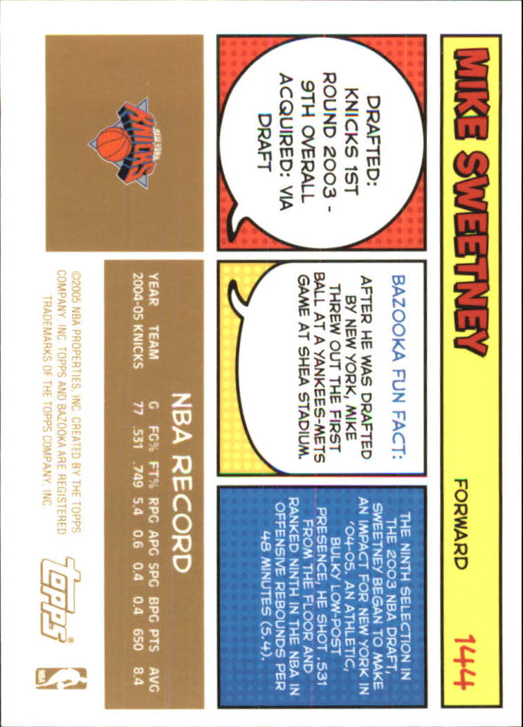 B6670- 2005-06 Bazooka Gold Basketball Cards 1-220 -You Pick- 15+ FREE US SHIP - Picture 269 of 409