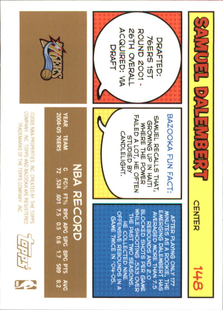 B6670- 2005-06 Bazooka Gold Basketball Cards 1-220 -You Pick- 15+ FREE US SHIP - Picture 276 of 409