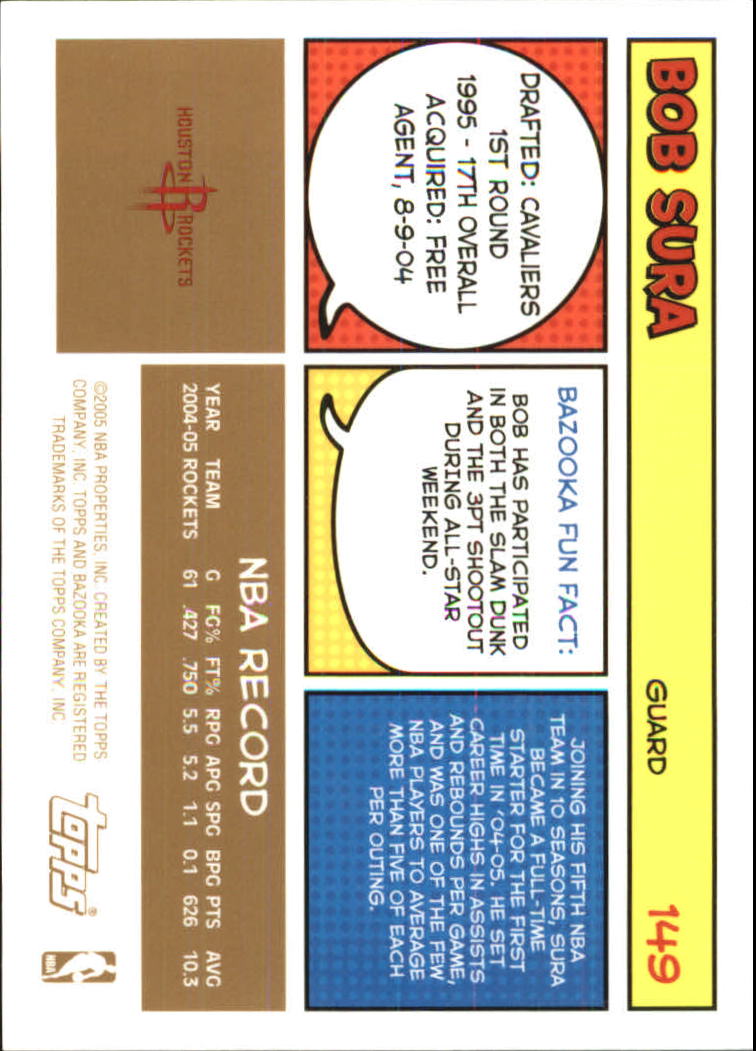 B6670- 2005-06 Bazooka Gold Basketball Cards 1-220 -You Pick- 15+ FREE US SHIP - Picture 278 of 409