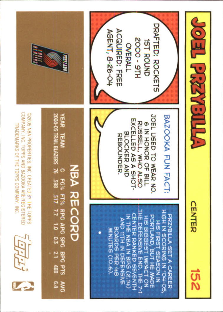 B6670- 2005-06 Bazooka Gold Basketball Cards 1-220 -You Pick- 15+ FREE US SHIP - Picture 284 of 409