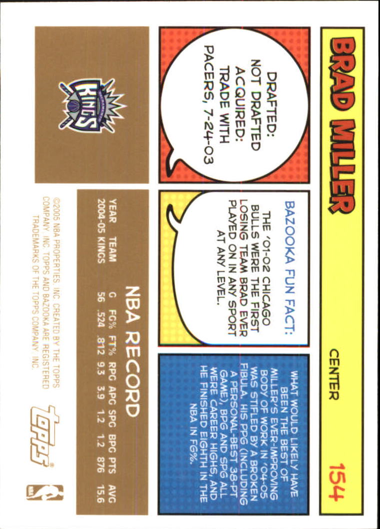 B6670- 2005-06 Bazooka Gold Basketball Cards 1-220 -You Pick- 15+ FREE US SHIP - Picture 288 of 409