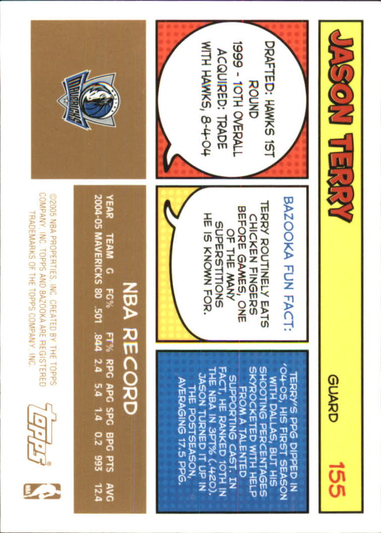 B6670- 2005-06 Bazooka Gold Basketball Cards 1-220 -You Pick- 15+ FREE US SHIP - Picture 290 of 409