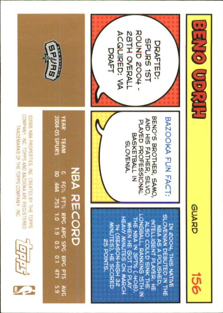 B6670- 2005-06 Bazooka Gold Basketball Cards 1-220 -You Pick- 15+ FREE US SHIP - Picture 292 of 409
