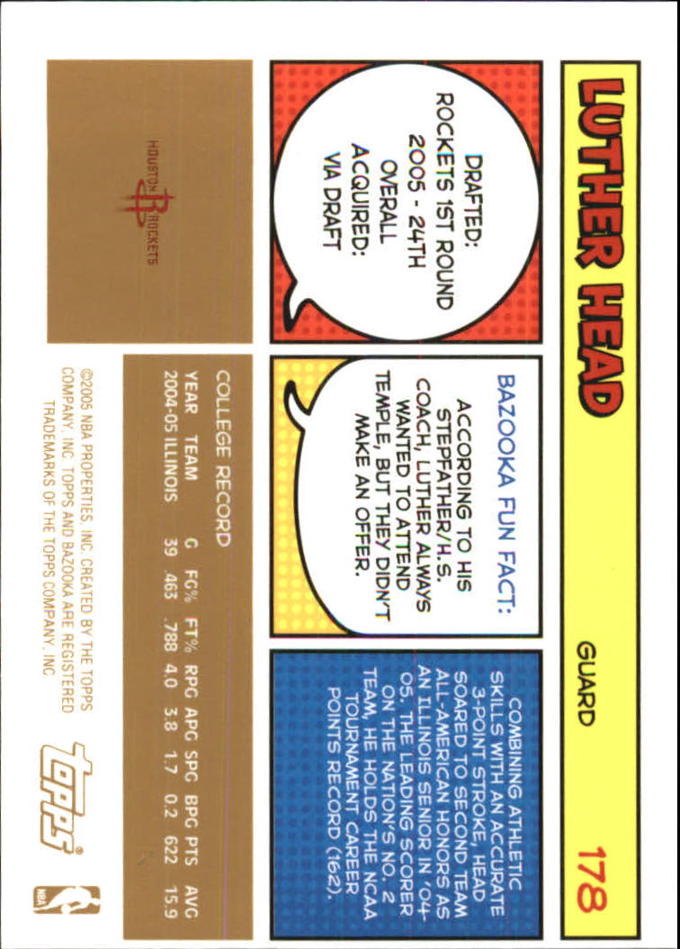 B6670- 2005-06 Bazooka Gold Basketball Cards 1-220 -You Pick- 15+ FREE US SHIP - Picture 334 of 409