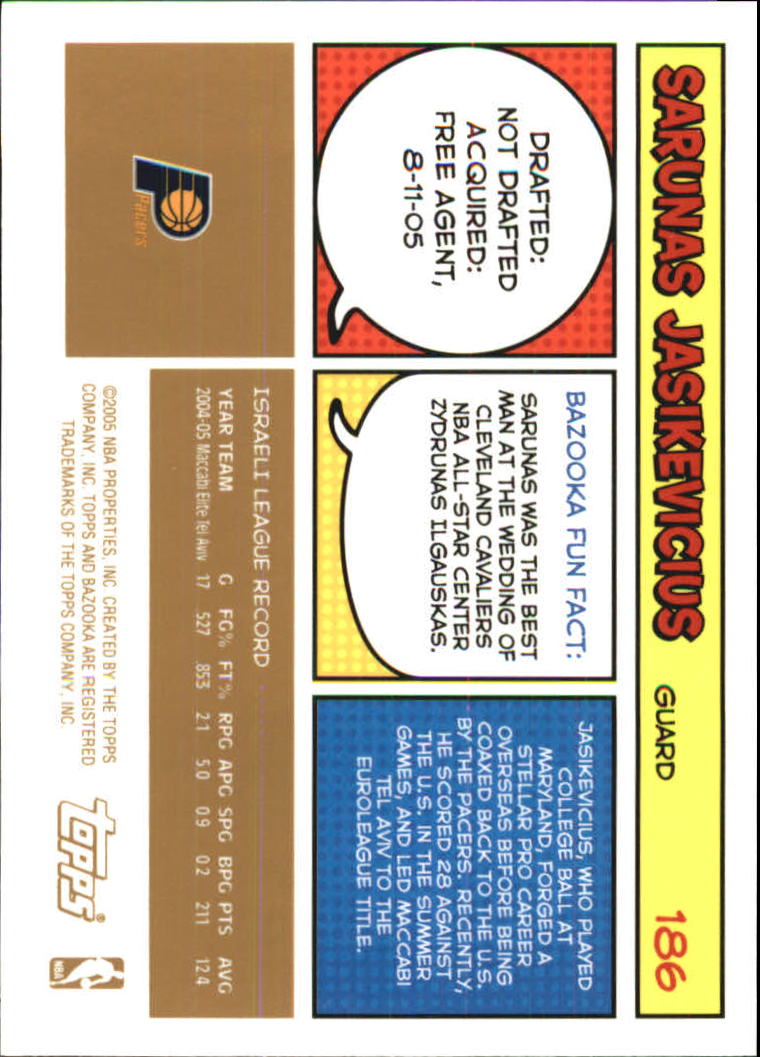 B6670- 2005-06 Bazooka Gold Basketball Cards 1-220 -You Pick- 15+ FREE US SHIP - Picture 348 of 409