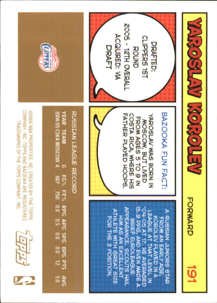 B6670- 2005-06 Bazooka Gold Basketball Cards 1-220 -You Pick- 15+ FREE US SHIP - Picture 355 of 409