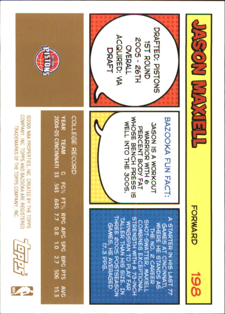 B6670- 2005-06 Bazooka Gold Basketball Cards 1-220 -You Pick- 15+ FREE US SHIP - Picture 367 of 409