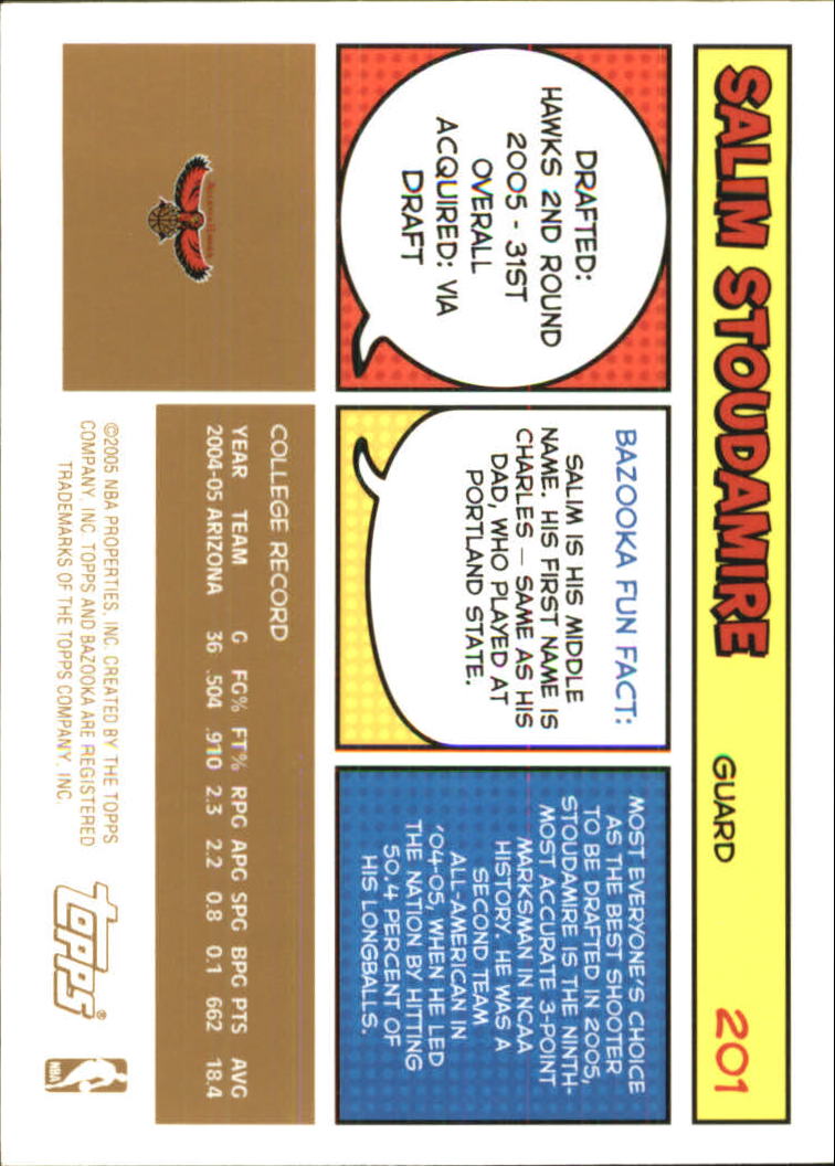 B6670- 2005-06 Bazooka Gold Basketball Cards 1-220 -You Pick- 15+ FREE US SHIP - Picture 373 of 409