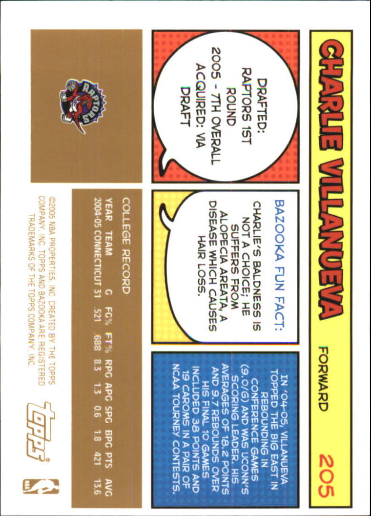 B6670- 2005-06 Bazooka Gold Basketball Cards 1-220 -You Pick- 15+ FREE US SHIP - Picture 381 of 409