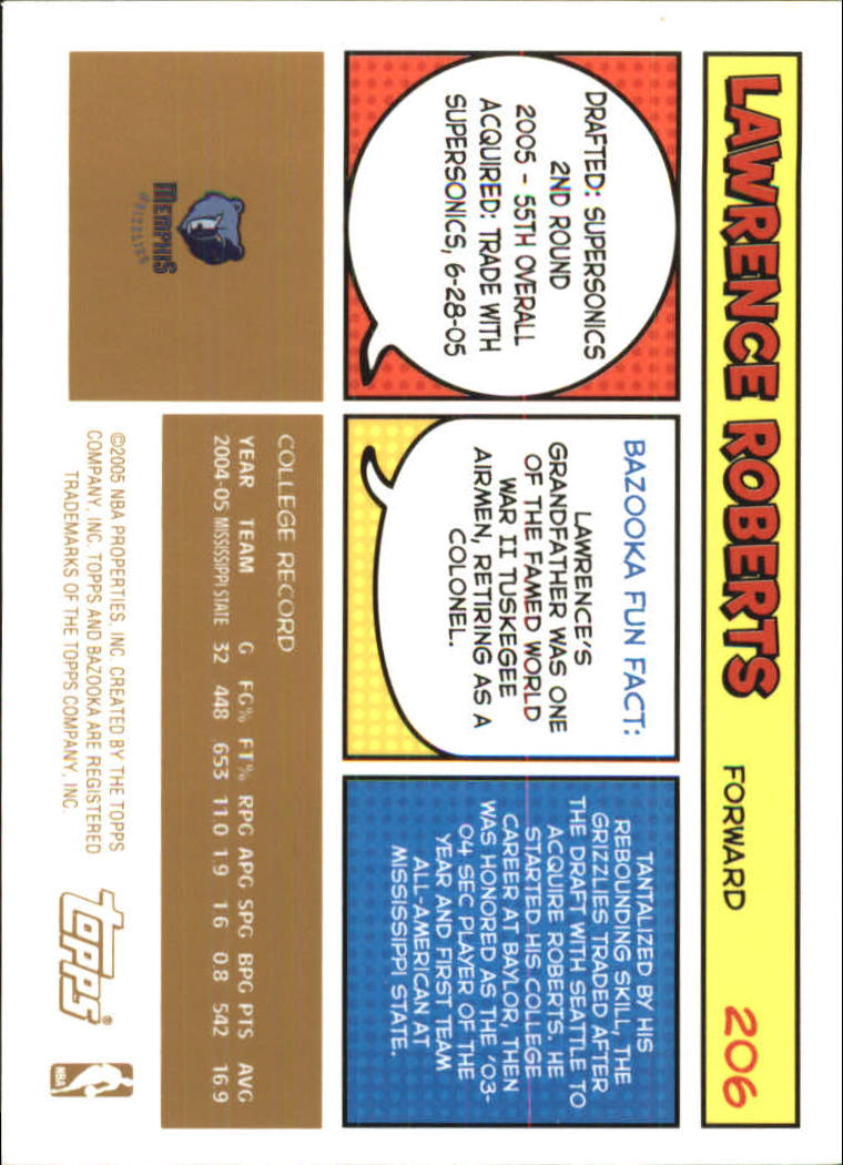 B6670- 2005-06 Bazooka Gold Basketball Cards 1-220 -You Pick- 15+ FREE US SHIP - Picture 383 of 409