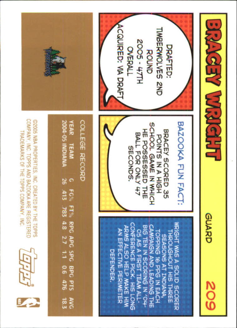 B6670- 2005-06 Bazooka Gold Basketball Cards 1-220 -You Pick- 15+ FREE US SHIP - Picture 389 of 409