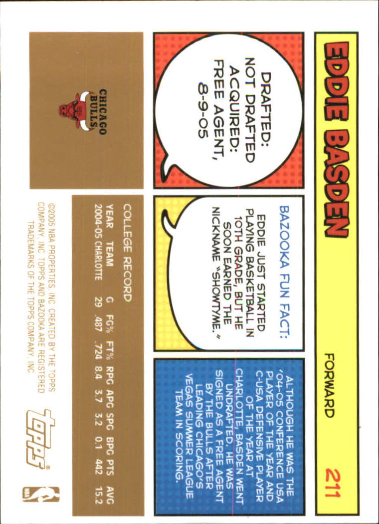 B6670- 2005-06 Bazooka Gold Basketball Cards 1-220 -You Pick- 15+ FREE US SHIP - Picture 393 of 409